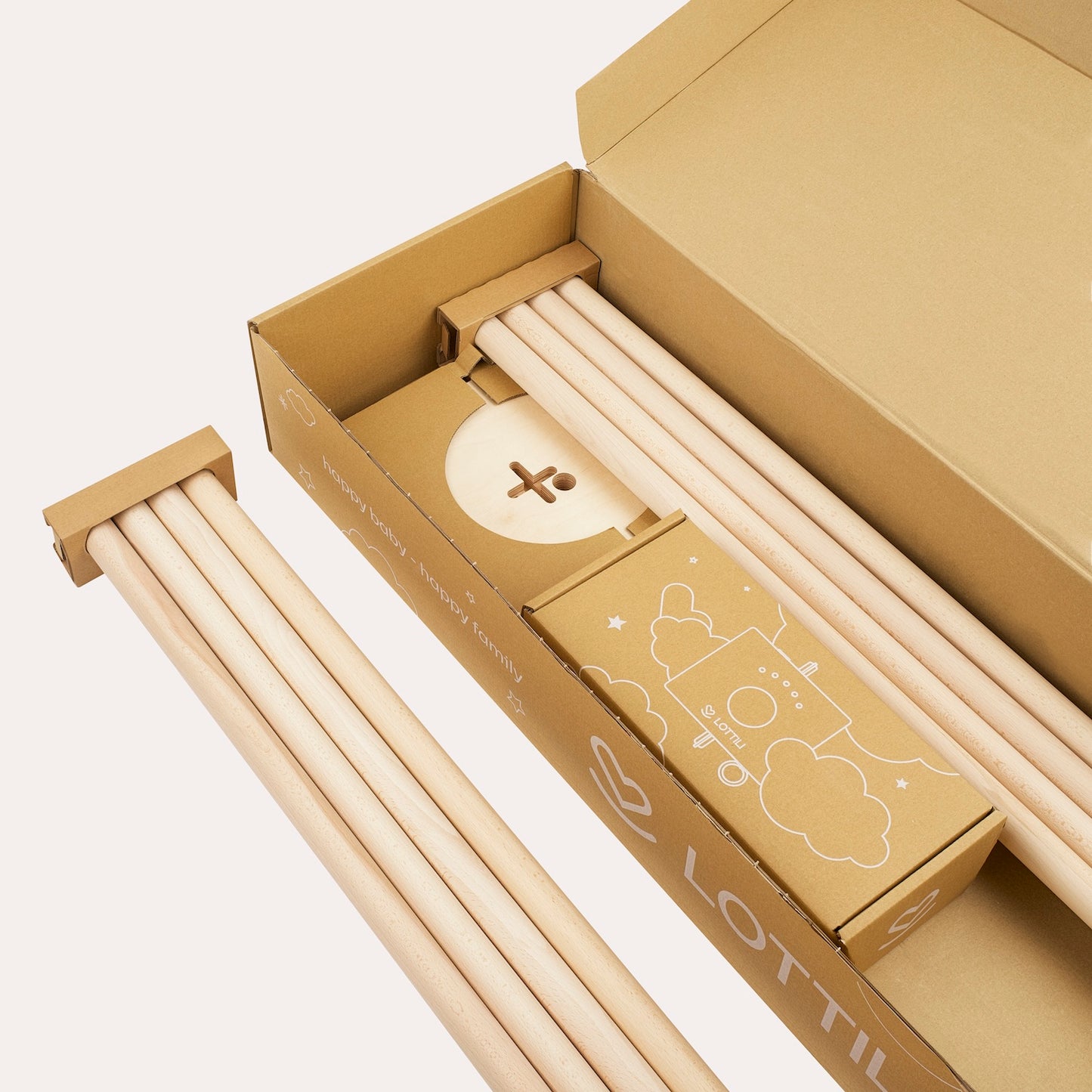 Die Federwiege mit Motor und Gestell für dein Baby